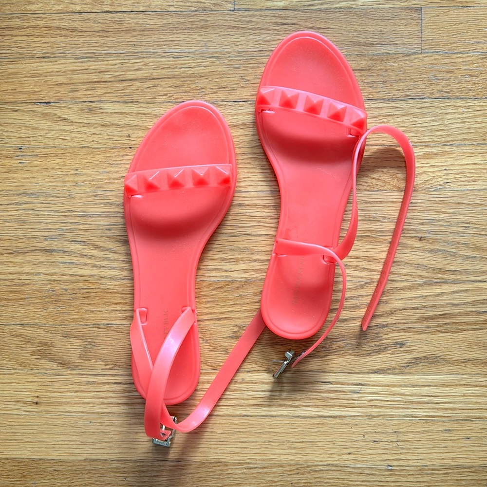 Banana Republic Adeline Coral Dream Jelly Sandals